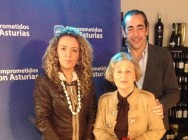 Teresa Mallada, Maria Luisa Álvarez y Fernando Goñi