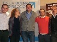 Varios integrantes de la candidatura municipal con José Juan García